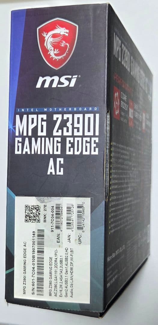 マザーボード MSI MPG Z390I GAMING EDGE AC