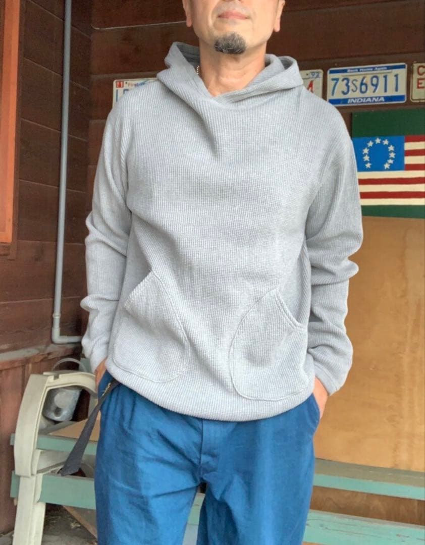 希少！ FULL COUNT ×６６別注 ヘビーウェイトワッフルパーカー 40