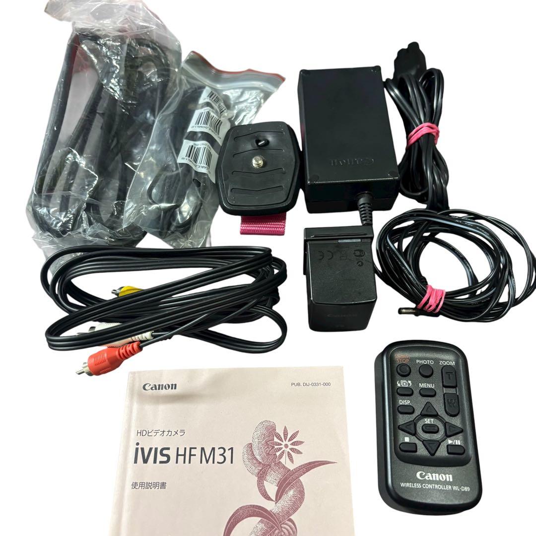 Canon iVIS HF M31 ビデオカメラ フルHD 動作確認済み 付属品