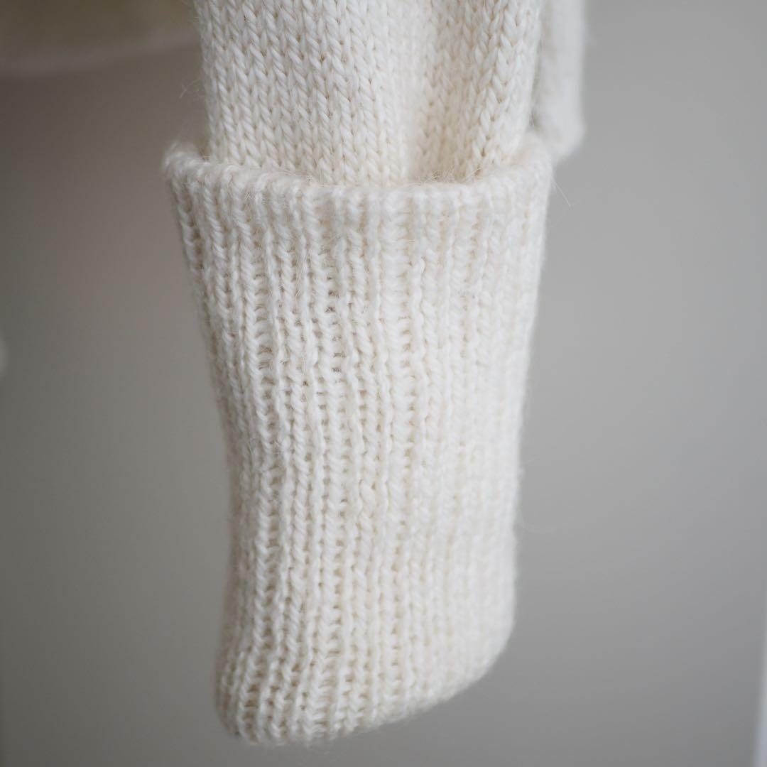 SEEALL ラマ ロールアップスリーブ ニット