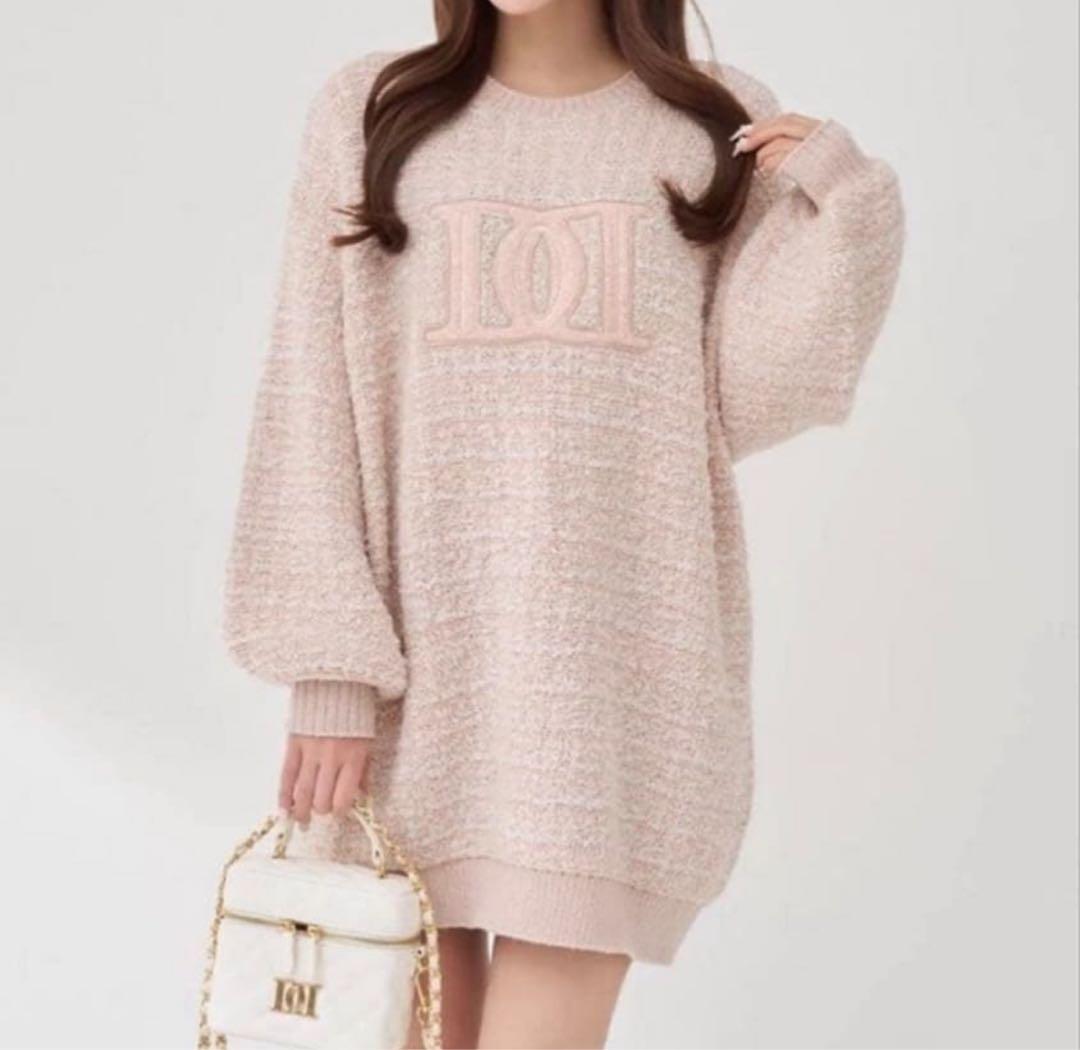 Darich DDロゴツイードニットプルオーバー PNK ダーリッチ