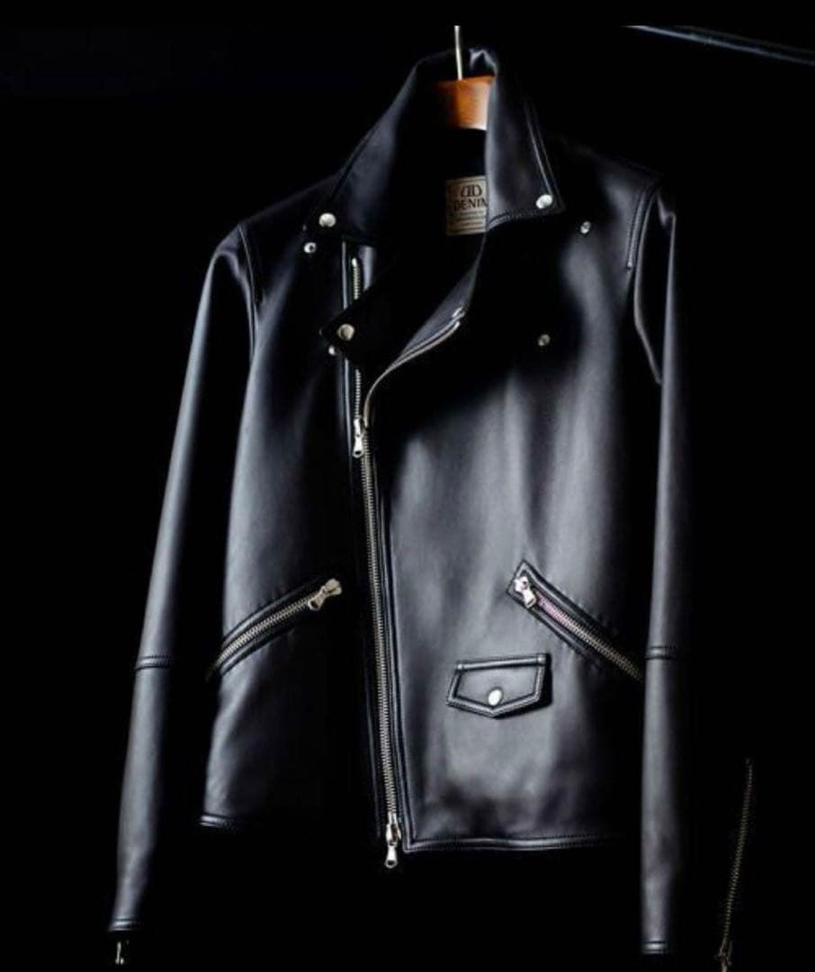 定価 17万 DENIM×TOMORROWLAND ダブルライダースジャケット