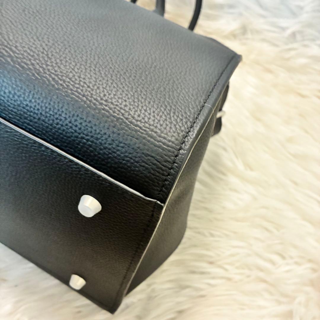 JISTORY ジストリー　サイドベルトボストンバック　レザー　かばん　黒