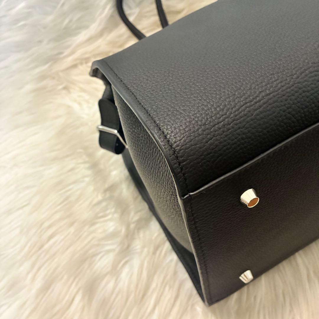 JISTORY ジストリー　サイドベルトボストンバック　レザー　かばん　黒