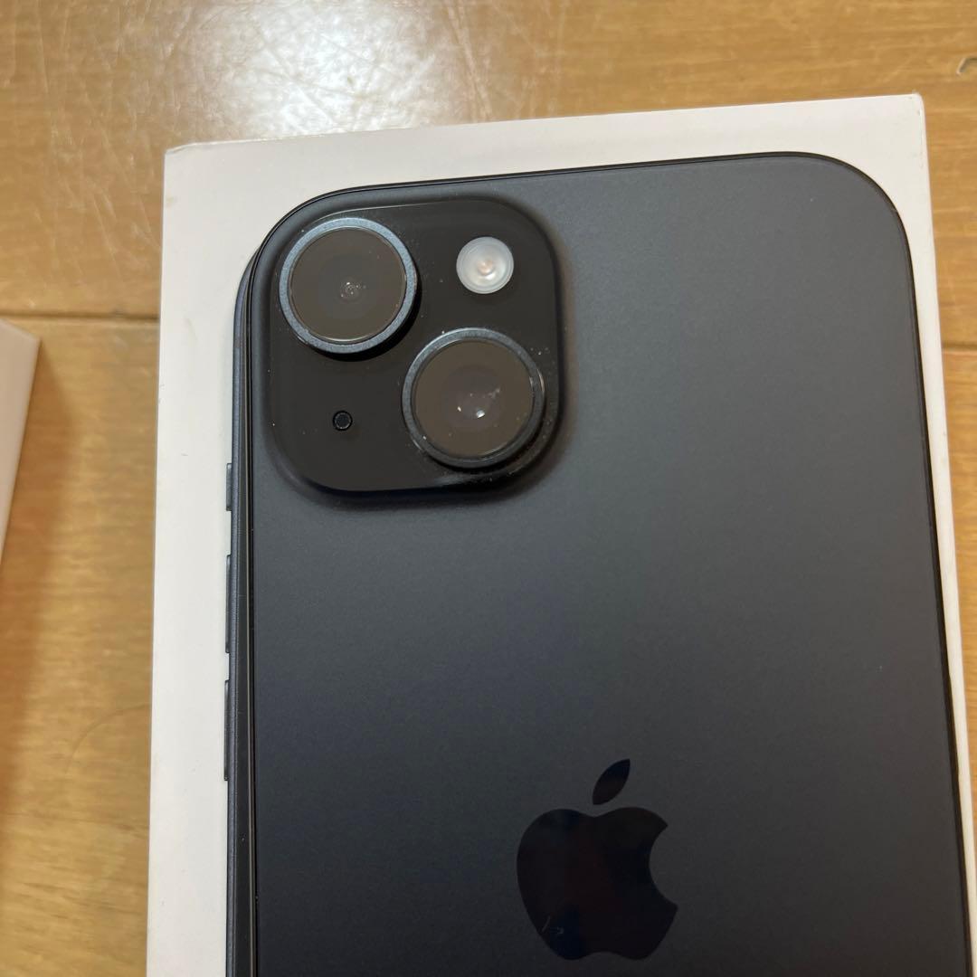 新品同様！iPhone15 BLACK 128GB 箱付き