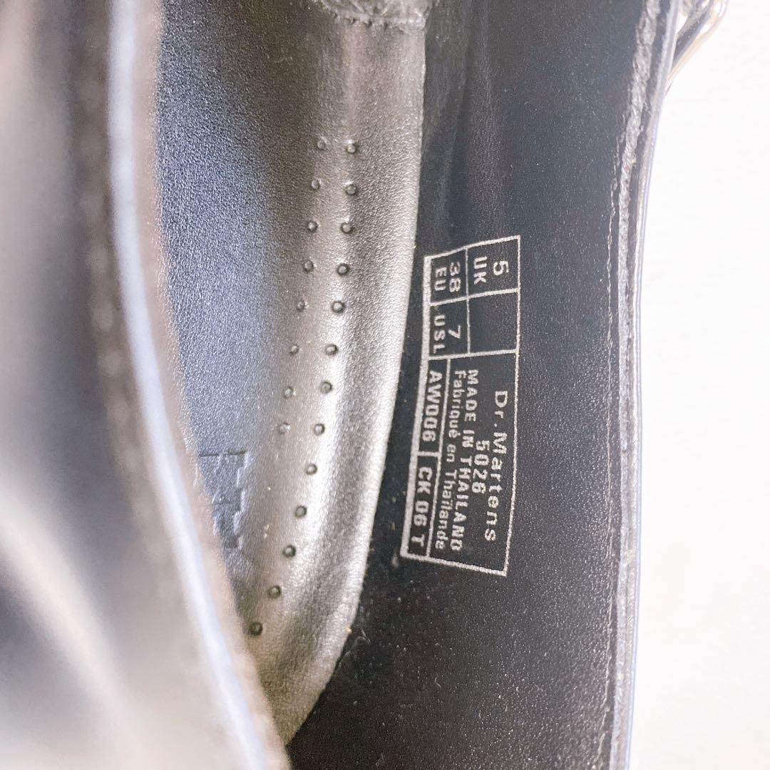 美品ドクターマーチン メリージェーン Tバーシューズ UK5 ブラック