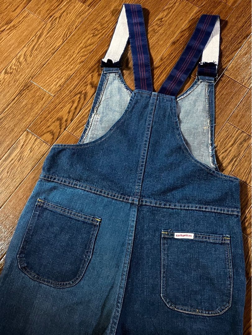 【デッド級】50s カーハート ハートタグ デニムオーバーオール 34インチ