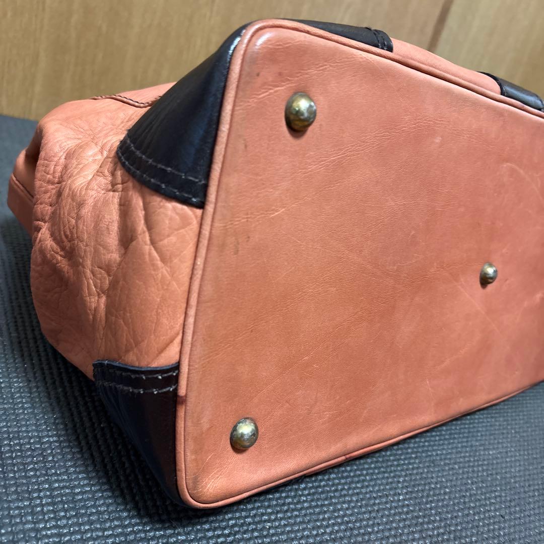 希少【PORTER】初期SOFTISH LINE ボストン茶・黒　⭐︎牛革AL