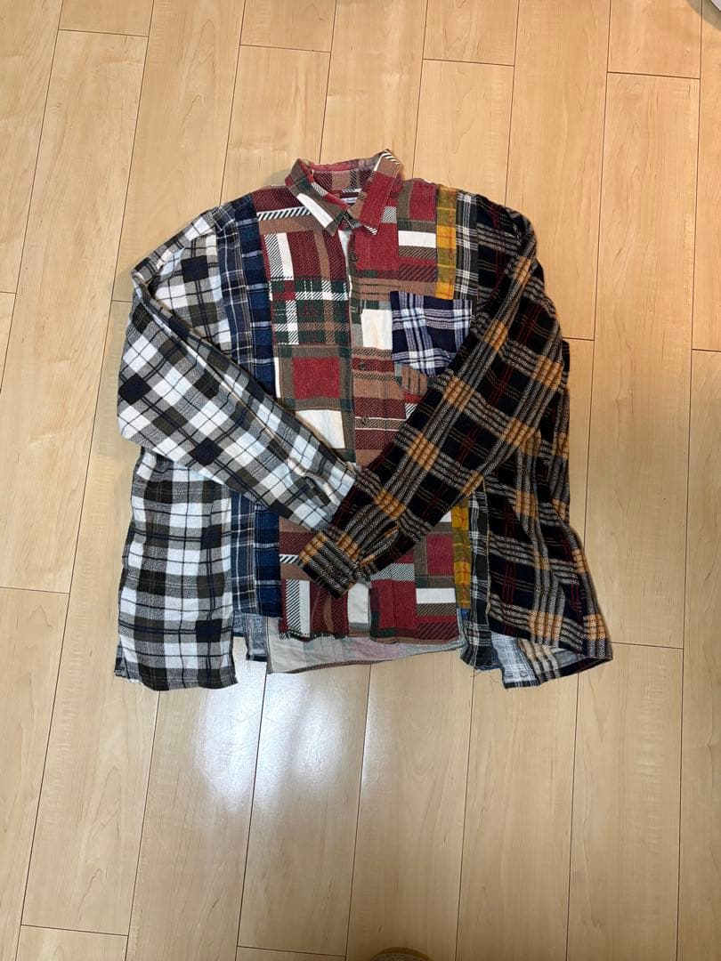 トップス Rebuild by Needles FLANNEL SHIRT