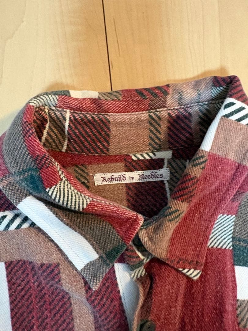 トップス Rebuild by Needles FLANNEL SHIRT
