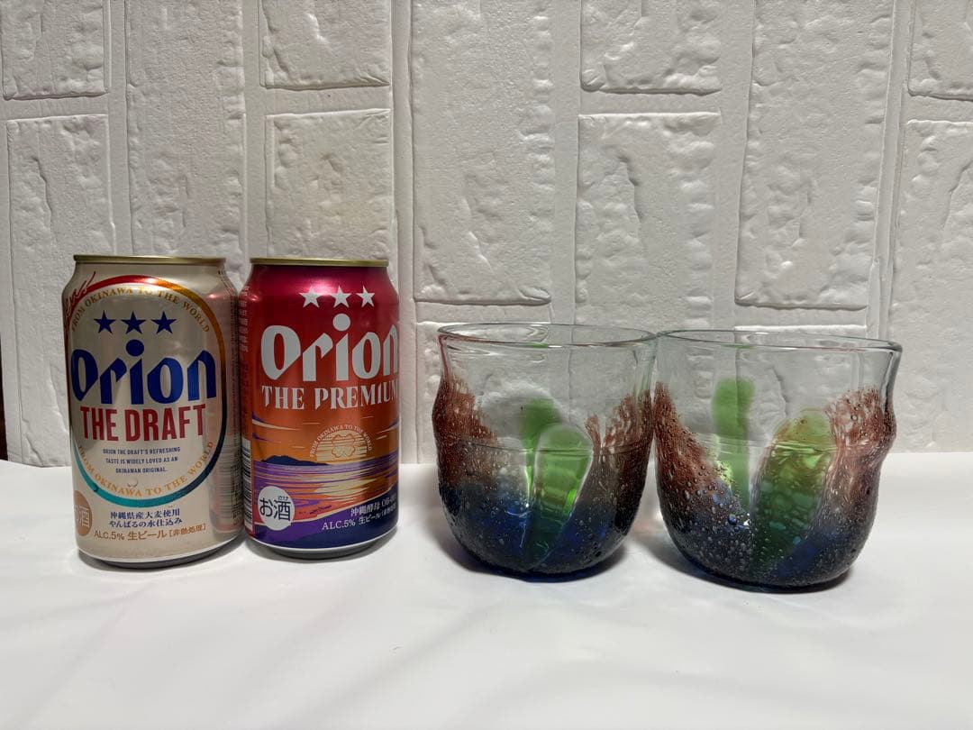 【稲嶺盛吉】琉球ガラス　グラスセット②