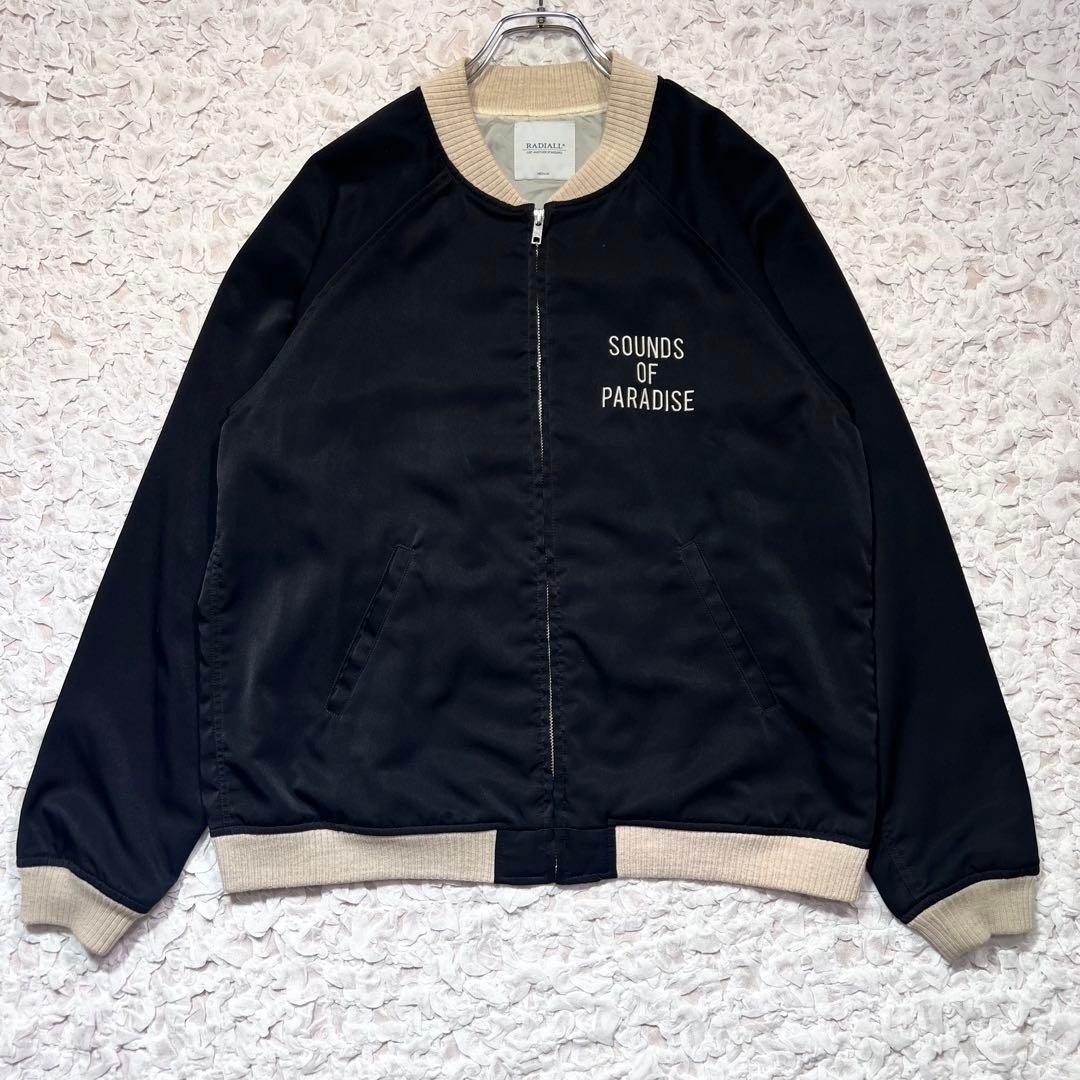『即完売』　RADIALL スーベニアジャケット　スカジャン　希少　黒　【M】