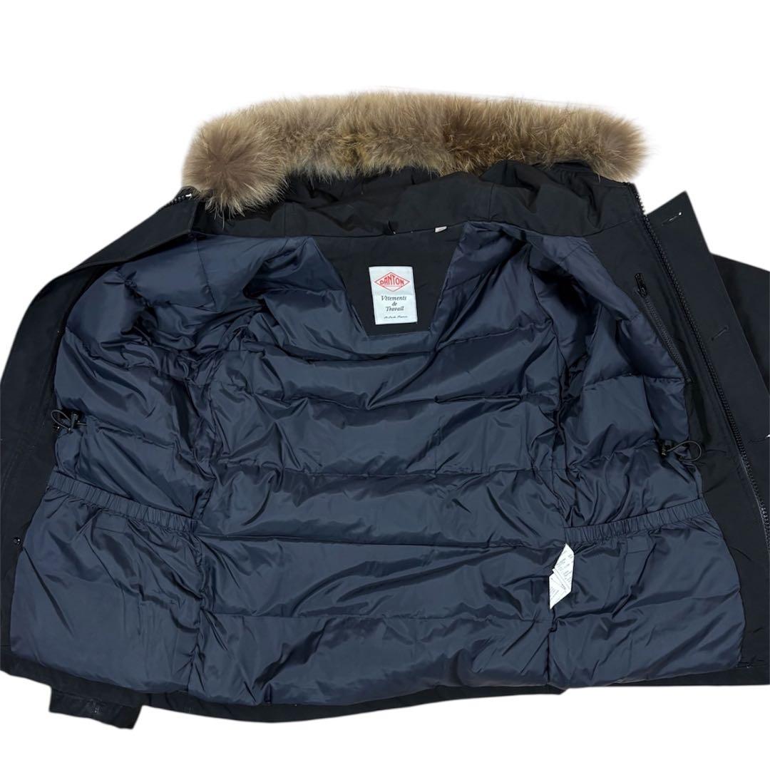 【おさるさん】DANTONダウンジャケットブラック/40(L相当）