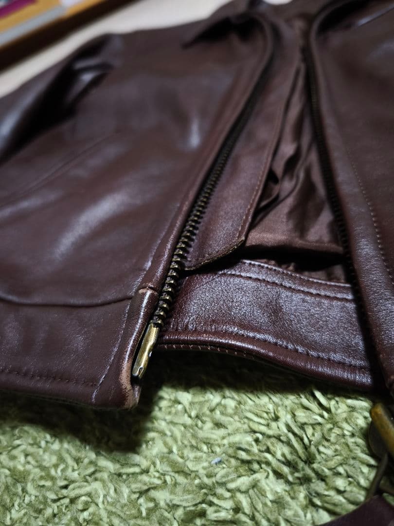 KADOYA KS LEATHER ブラウン レザージャケット L