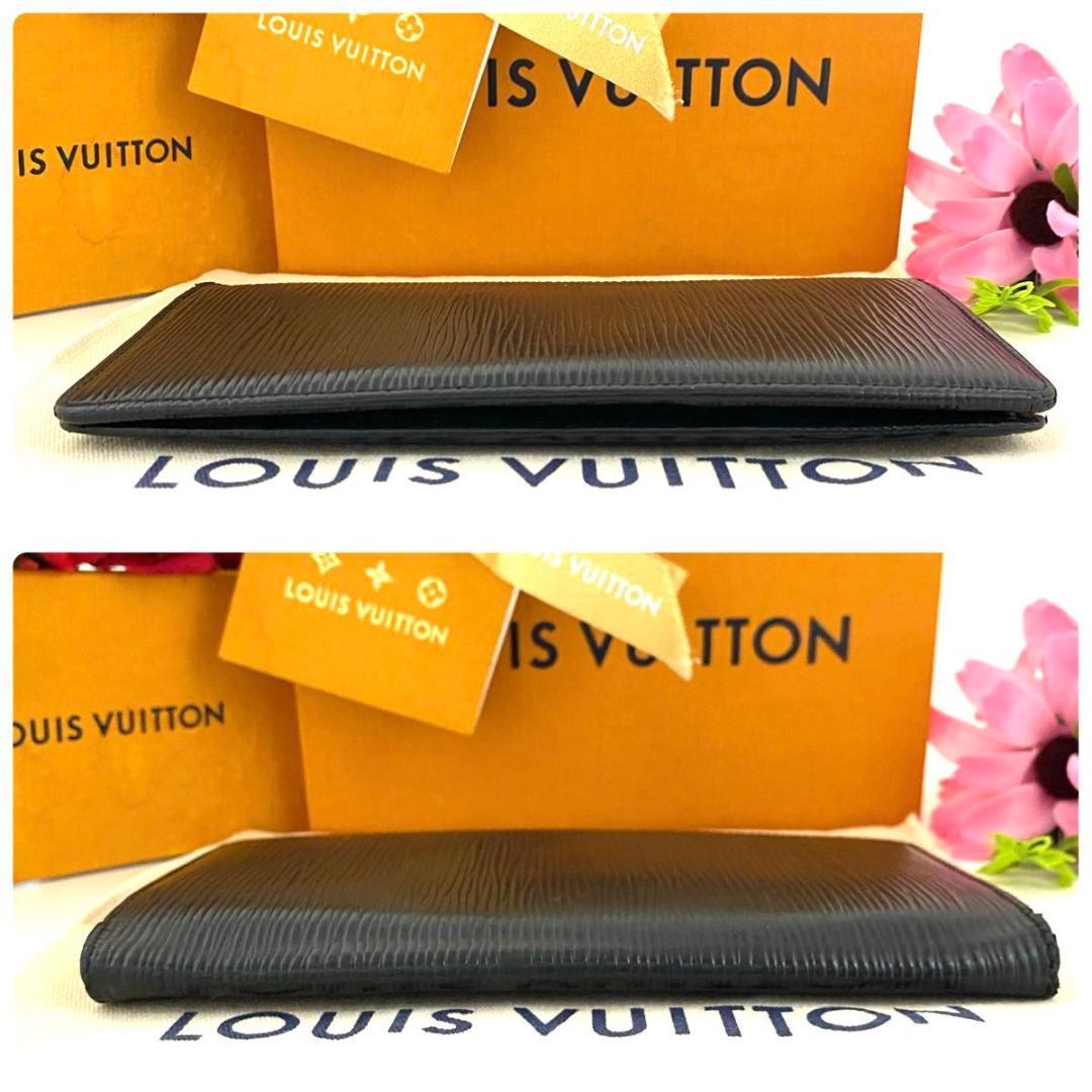 ルイ ヴィトン◎ポルトフォイユ ブラザ エピ ノワール ブラック 長財布