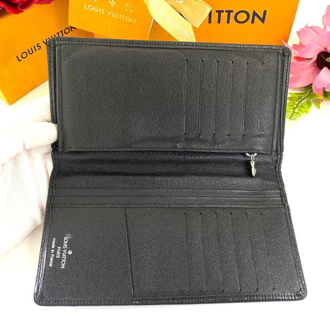 ルイ ヴィトン◎ポルトフォイユ ブラザ エピ ノワール ブラック 長財布