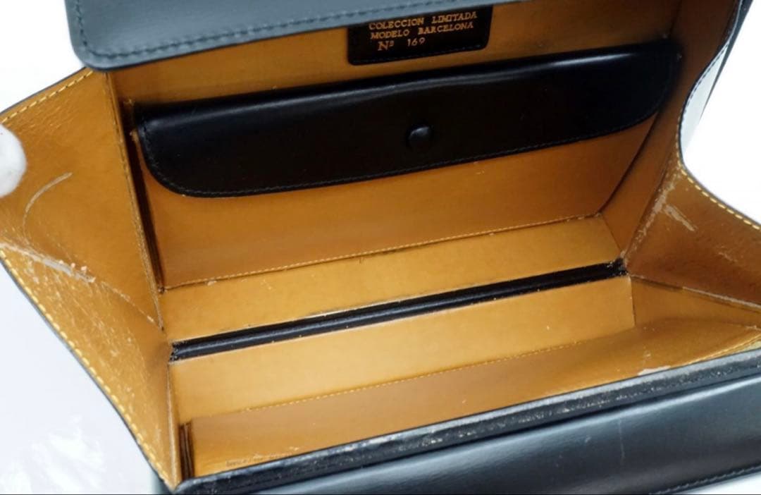 ロエベ　フォーマル　ハンドバッグ　レザー　アナグラム