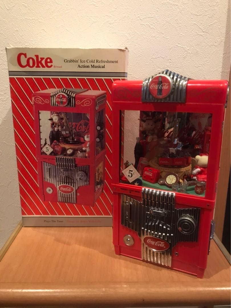 希少‼︎ コカコーラ　クレーンゲーム型　オルゴール　貯金箱