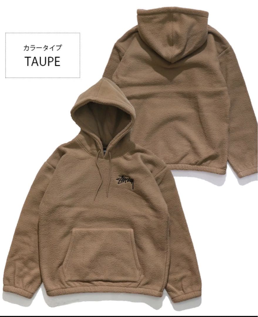 トップス STUSSY BROUSON POLAR FLEECE HOOD