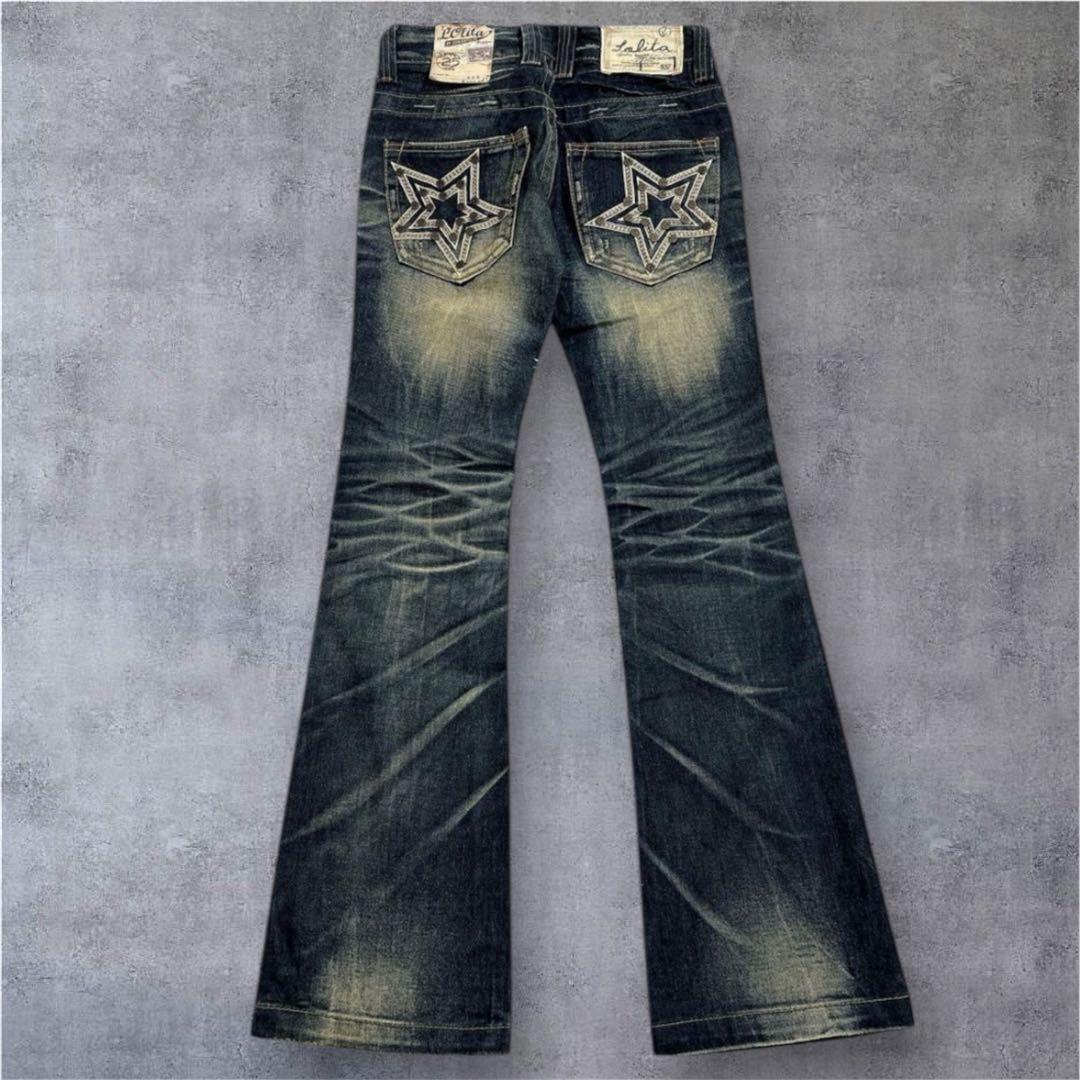 未使用タグ付　archive Lolita jeans flare denim