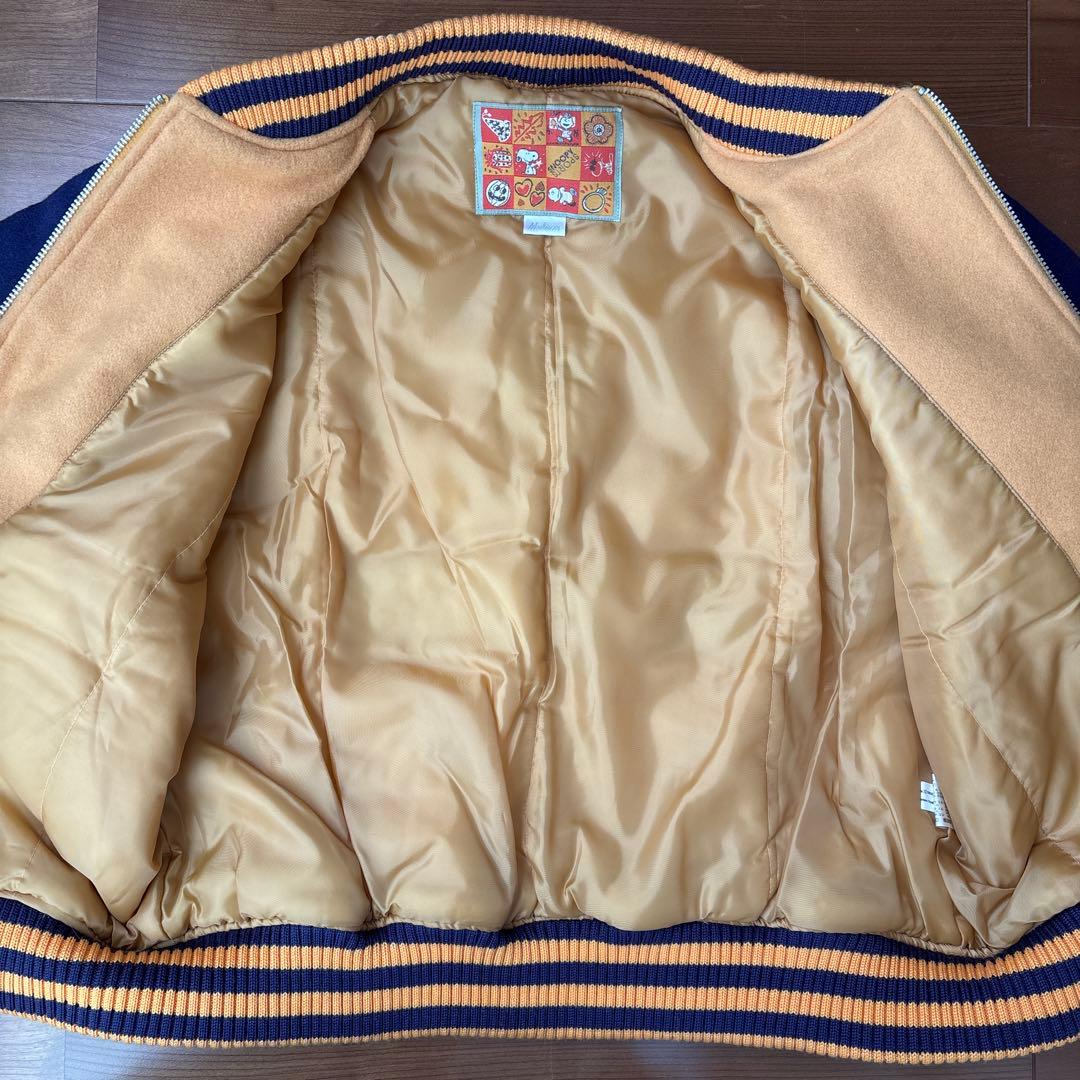 スヌーピー刺繍スタジャン