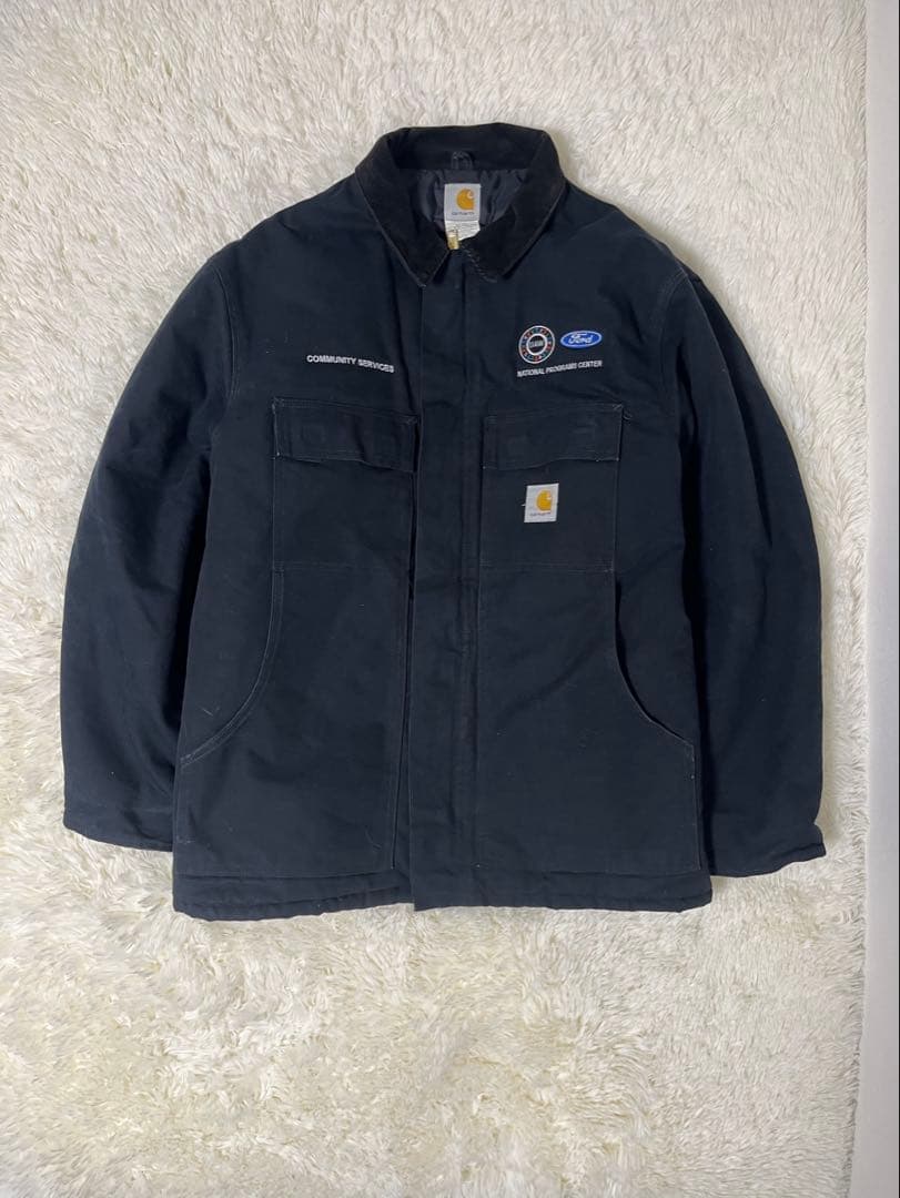 [美品] カーハート　トラディショナルコート　Ford企業ロゴ入り　USA製