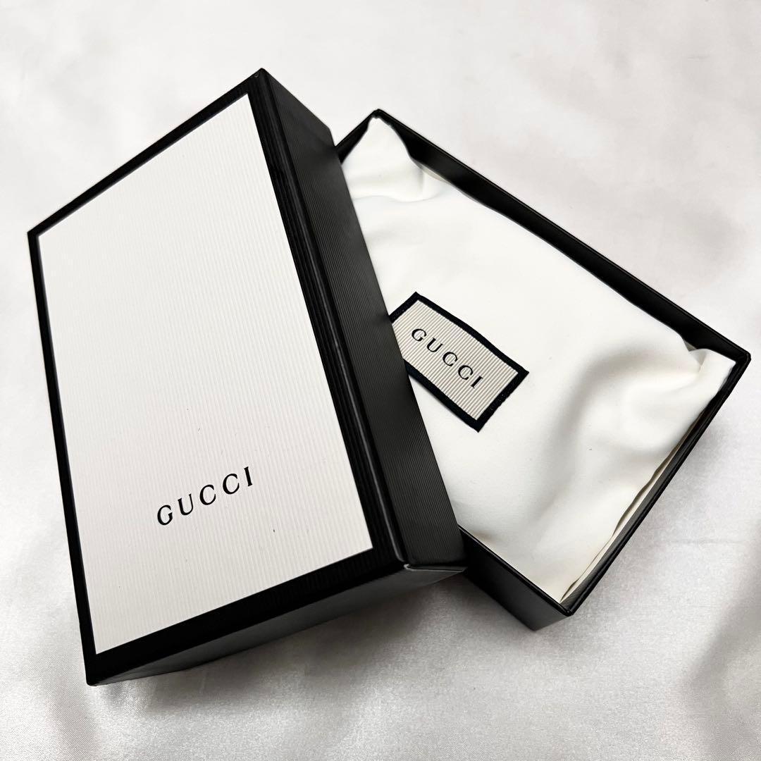 ◇箱・袋付き美品◇グッチ　GGマーモント　456126　二つ折り財布　ブラック