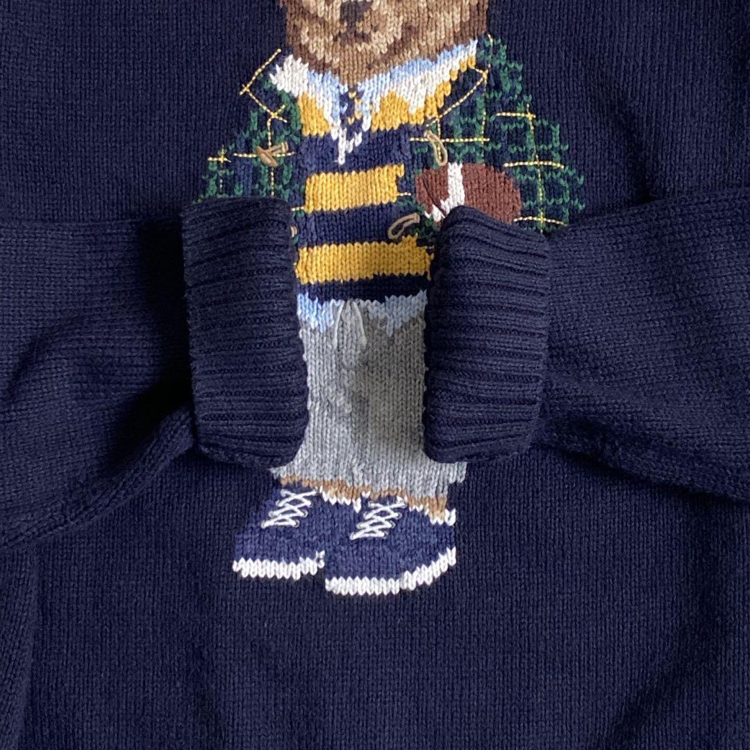 現行タグ✨ポロラルフローレン　ポロベアニット　ボーイズL レディースM相当