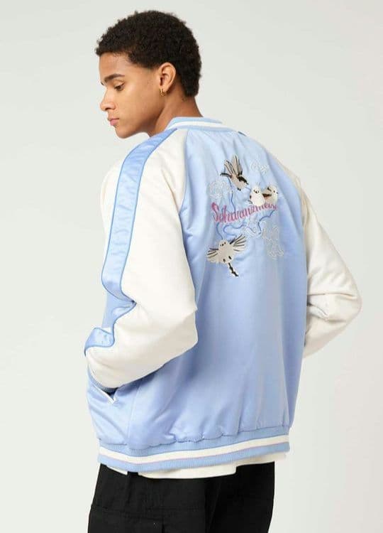 シマエナガ｜スカジャン 男女兼用 Sサイズ