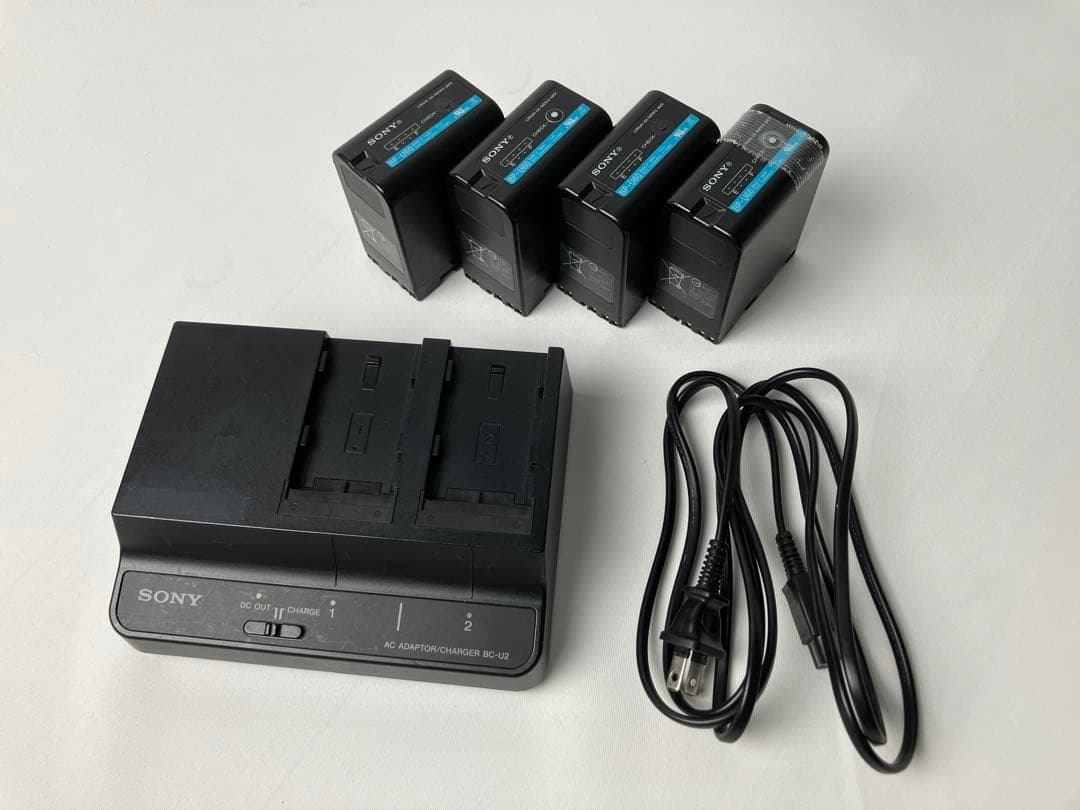 SONY BC-U2 バッテリーチャージャー BP-U60×4