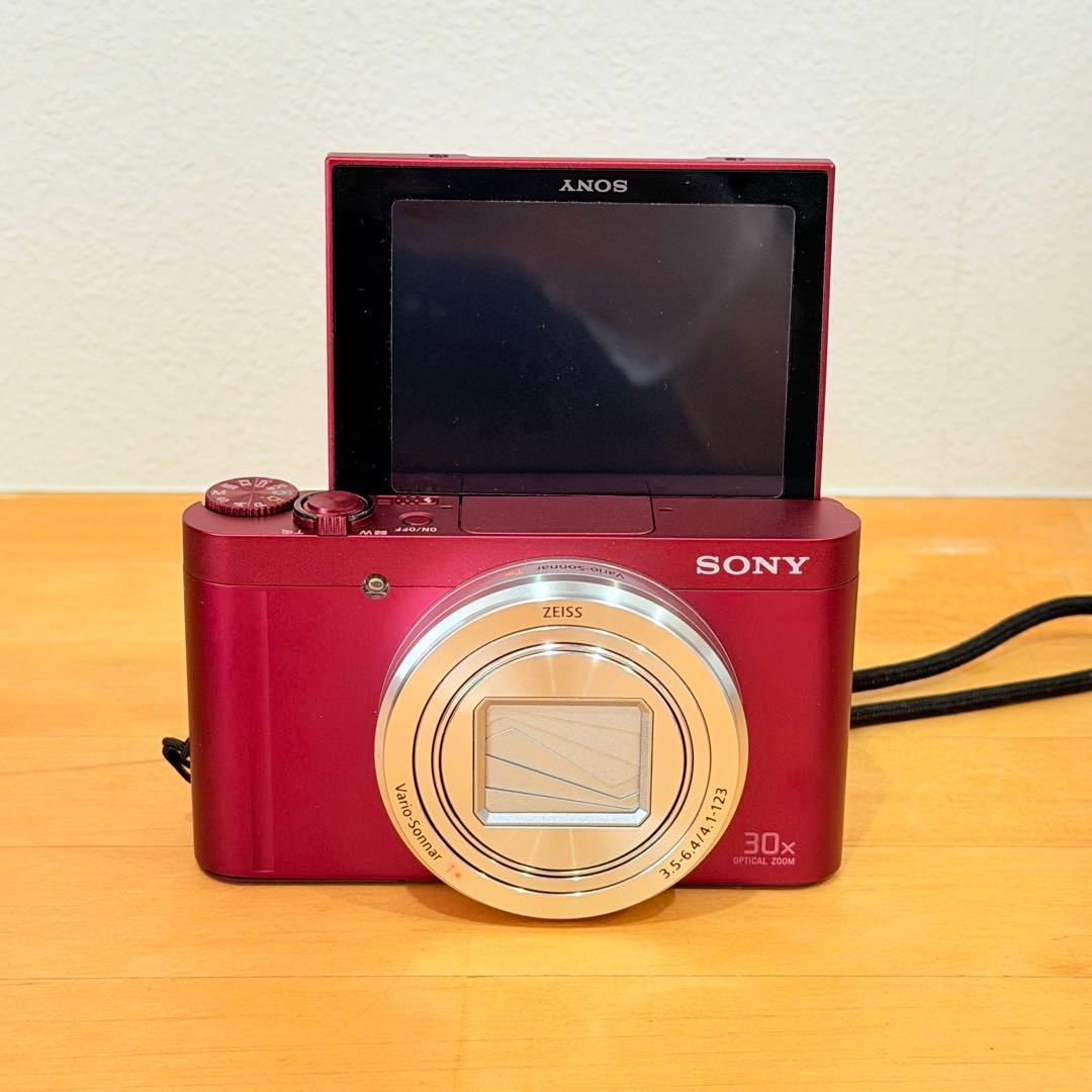 SONY DSC-WX500 サイバーショット　ソニー　レッド　デジカメ