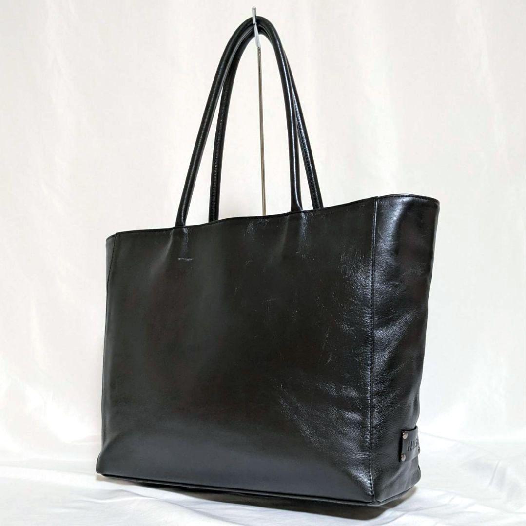 HALEINE アレンヌ トートバッグ ビジネストート オールレザー ブラック