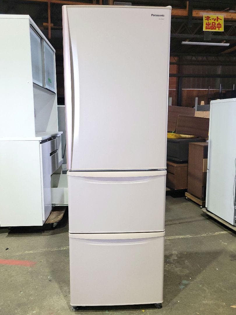 HongBin パナソニック 3ドア冷蔵庫 NR-C379M-P 365L