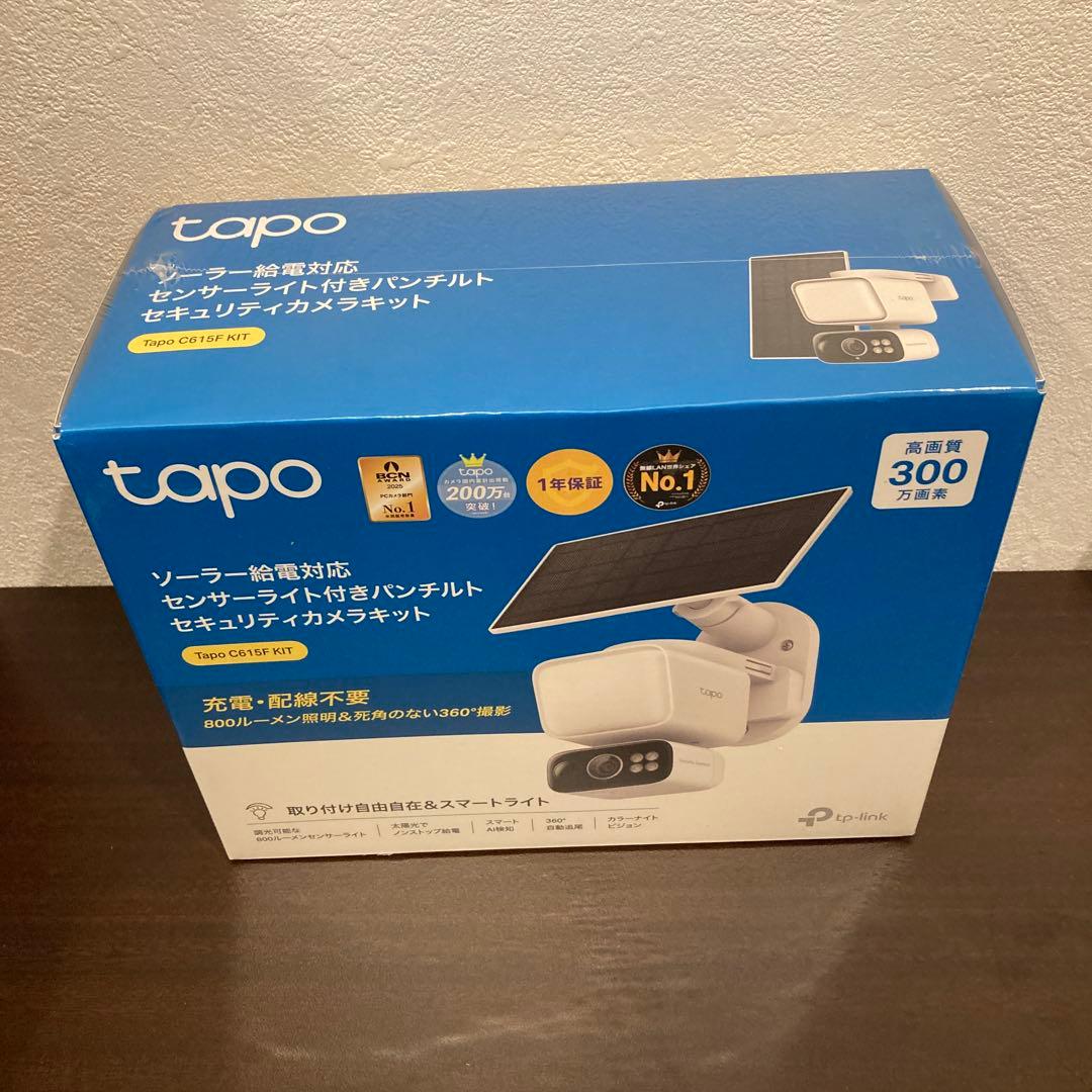 ​【新品】Tapo C615F 屋外 防犯カメラ ソーラー 自動点灯 双方向通話