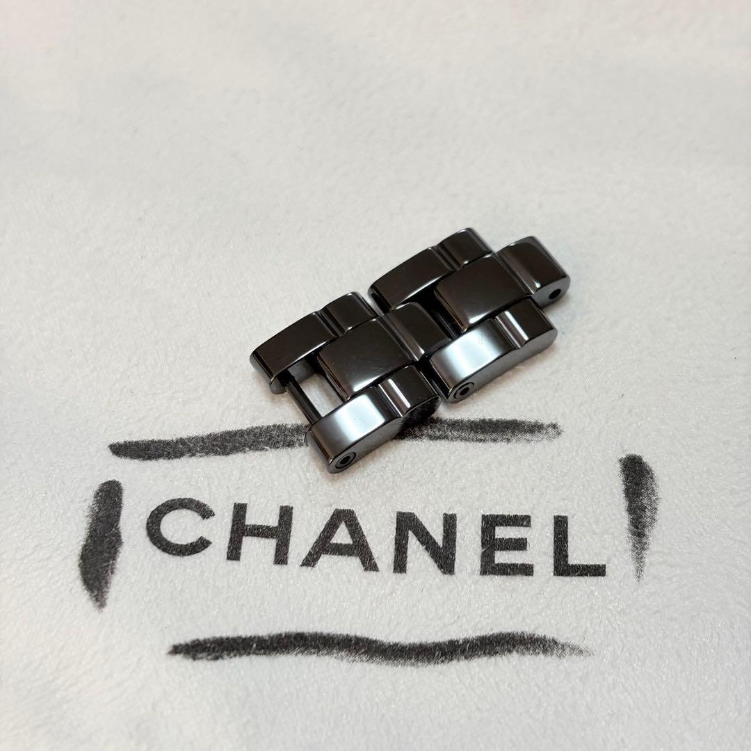 未使用品　シャネル　J12 時計　2コマ　ブラック