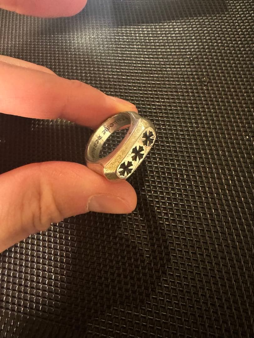 ラ*ル様 クロムハーツ LIL PJ 3CH PLUS リング US10号