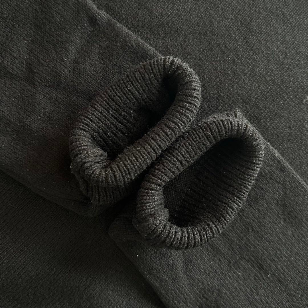 Veritecoeur ヴェリテクール サイドスリット プルオーバーニット 黒