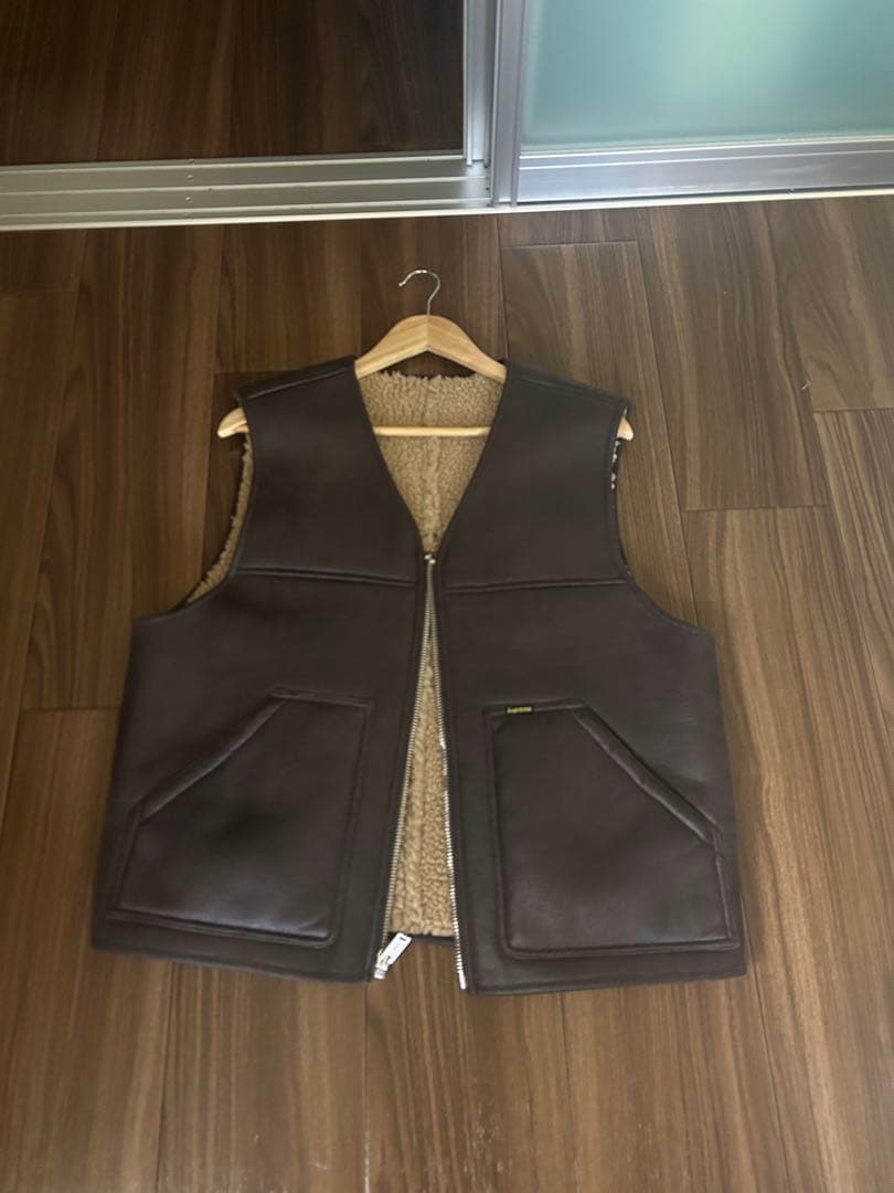 Supreme Faux Shearling Work Vest S ベスト