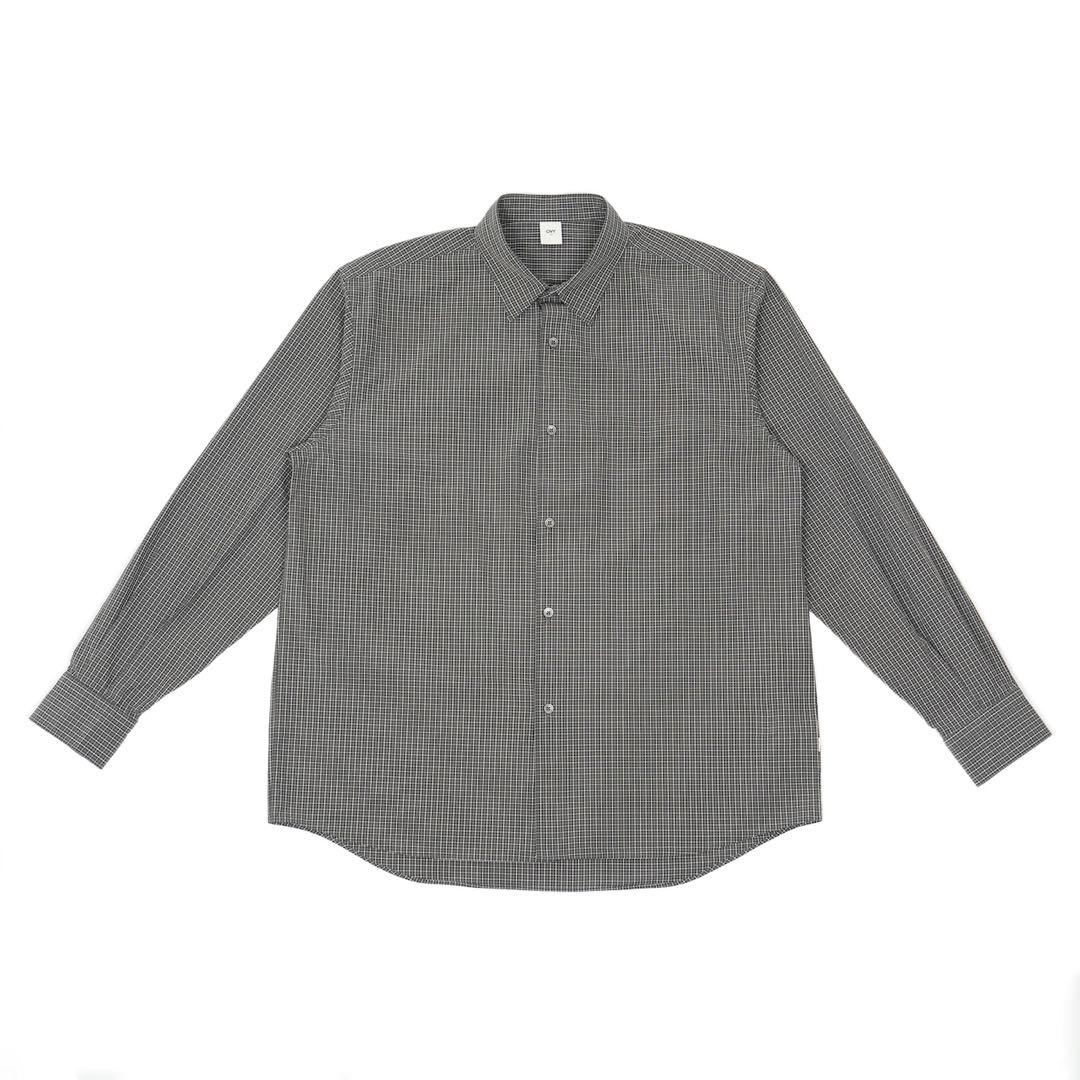 ジ*ー様 OVY Cotton Poplin Pin Check Wide Sh
