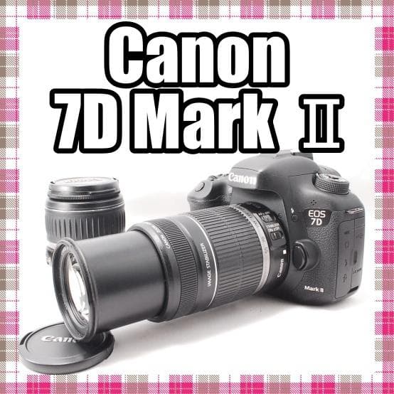 ✨スマホ転送可✨豪華セット✨Canon 7D Mark Ⅱ ダブルレンズセット