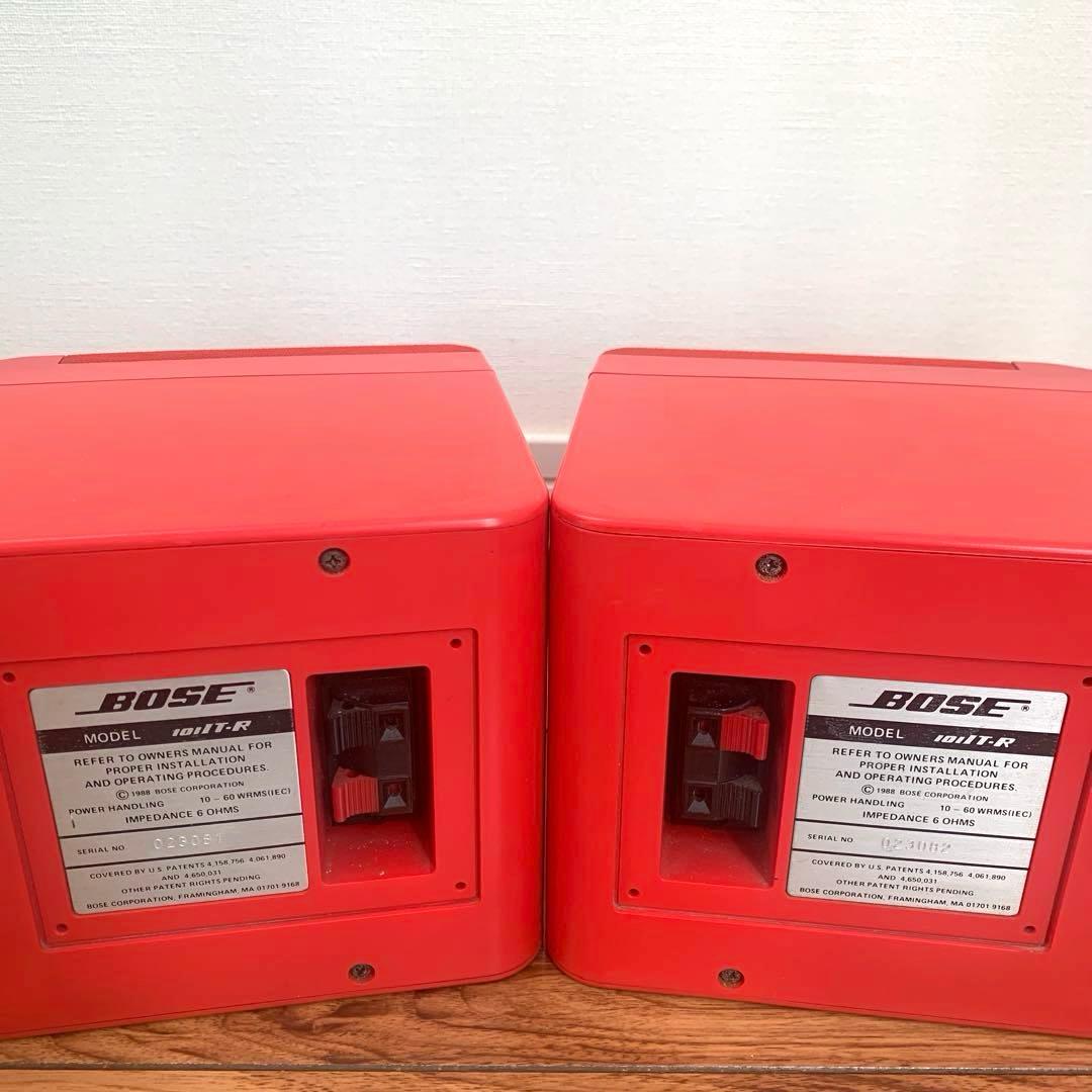 BOSE　101Italiano　小型スピーカーセット　レッド　シリアル連番