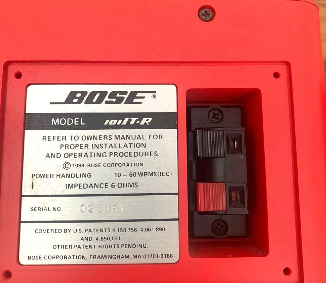 BOSE　101Italiano　小型スピーカーセット　レッド　シリアル連番