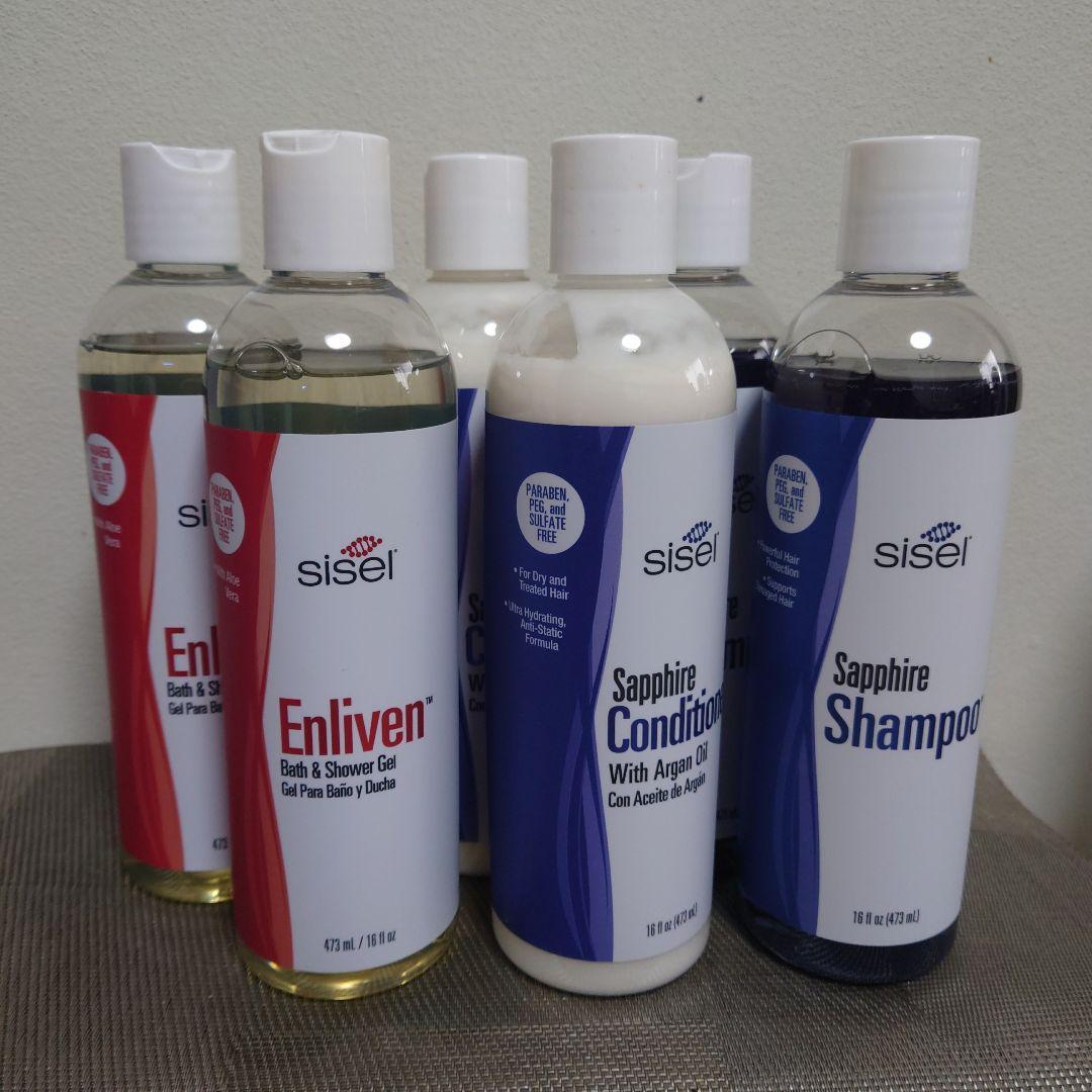 Sisel シャンプー・コンディショナー・バスジェルセット各2本