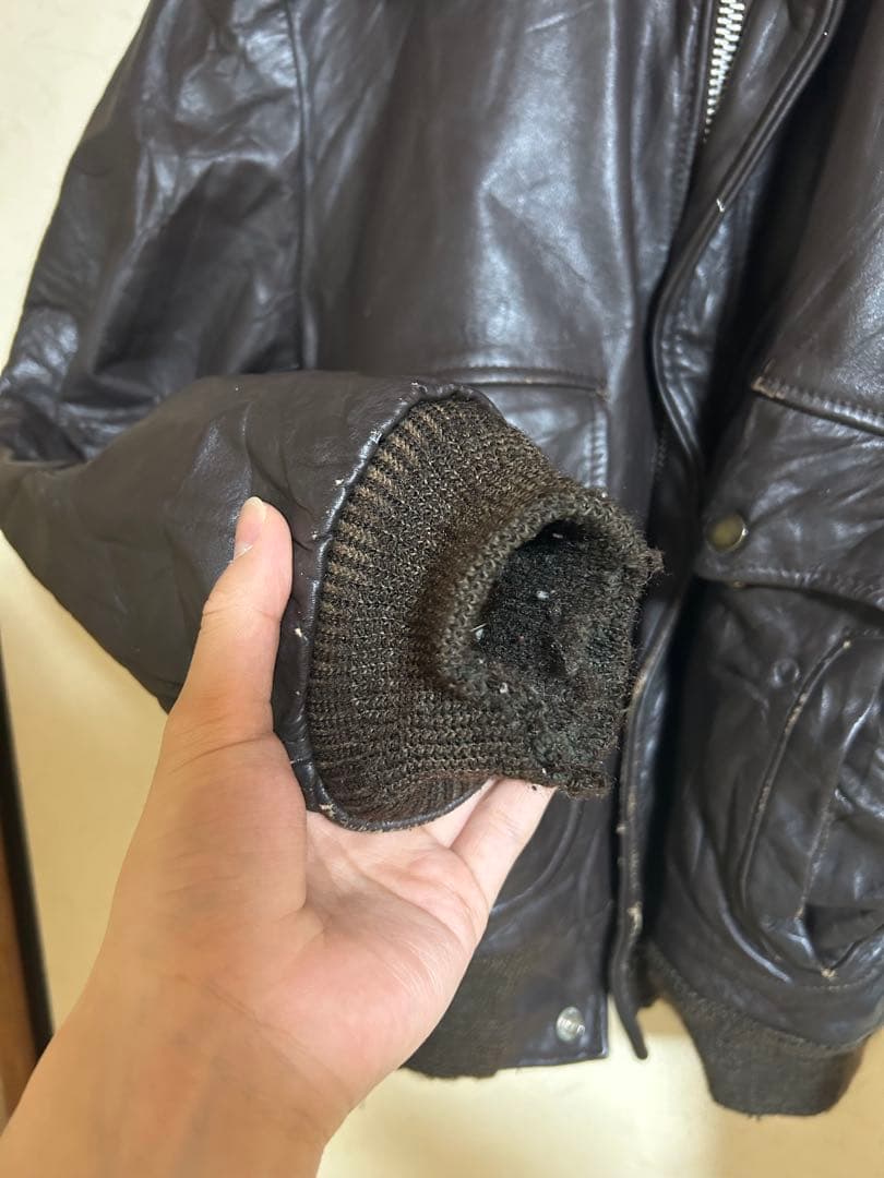 レザー フライトジャケット