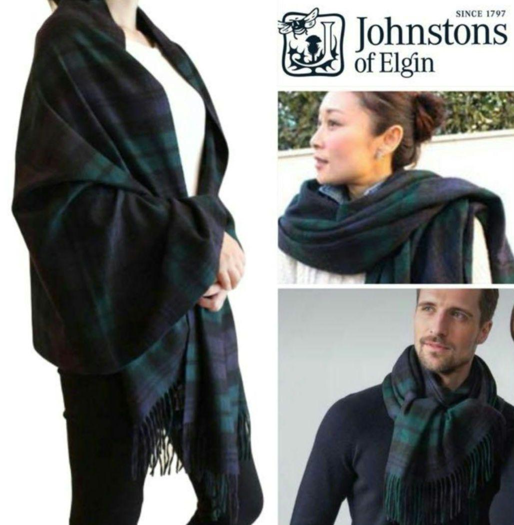 【新品未使用】Johnstons of Elgin 大判カシミヤストール
