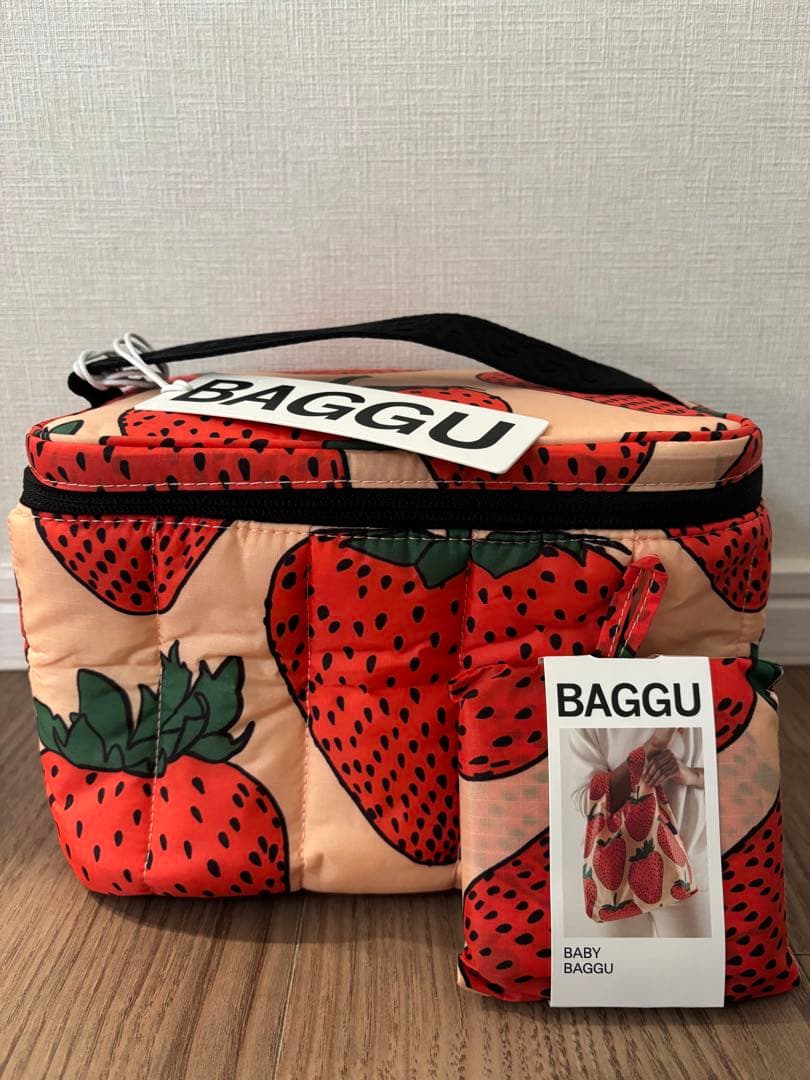 BAGGU BABY エコバッグ. ランチバッグ　ストロベリー柄セット