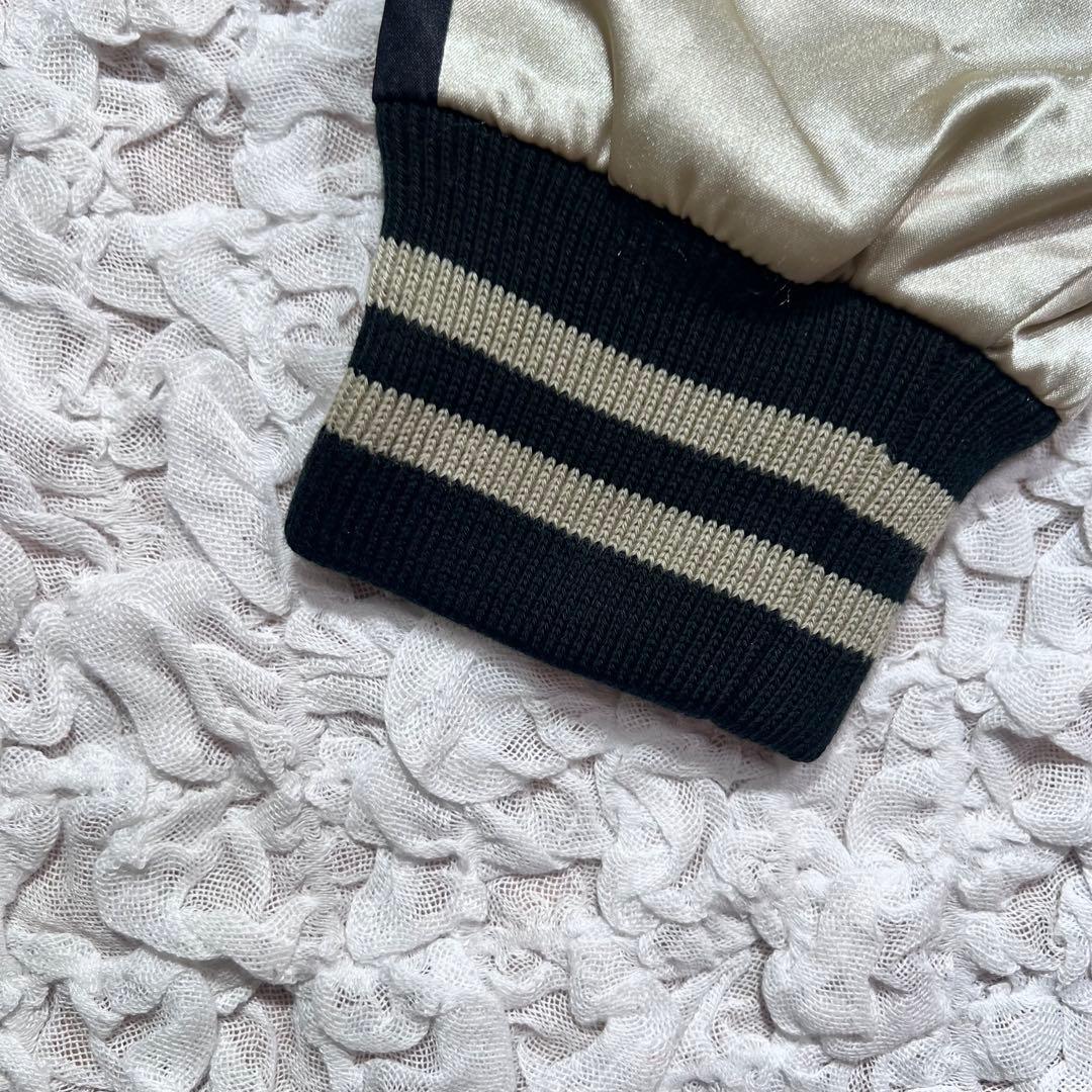 『希少』　星姫　スカジャン　うさぎ　兎　餅つき　刺繍　入手困難　ブラック　【F】