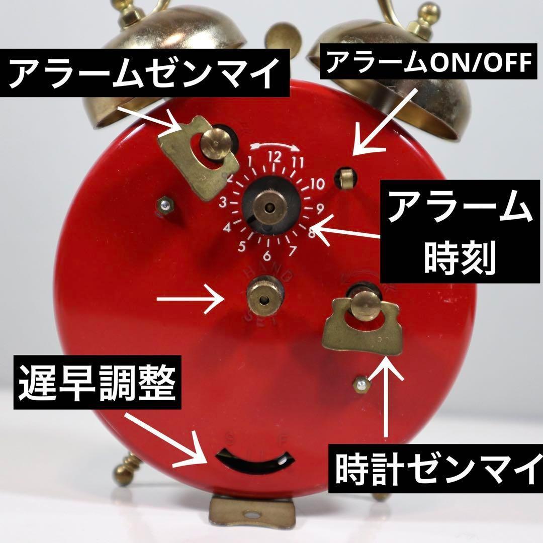 【動作OK】BRADLEYその③ 1960～70年ミッキー ゼンマイ目覚まし時計