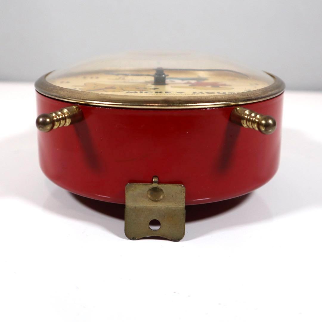 【動作OK】BRADLEYその③ 1960～70年ミッキー ゼンマイ目覚まし時計