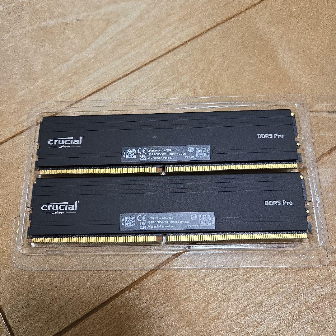 crucial 32GB DDR5-5600（16GBx2）